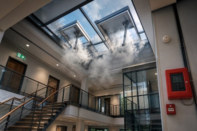 Read more about the article AOV Systems: Protecting Escape Routes, Saving Lives & Ensuring Compliance
